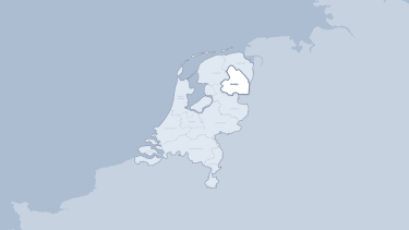 Kaart van de provincie Drenthe