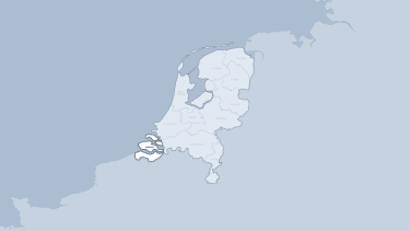 Kaart van de provincie Zeeland